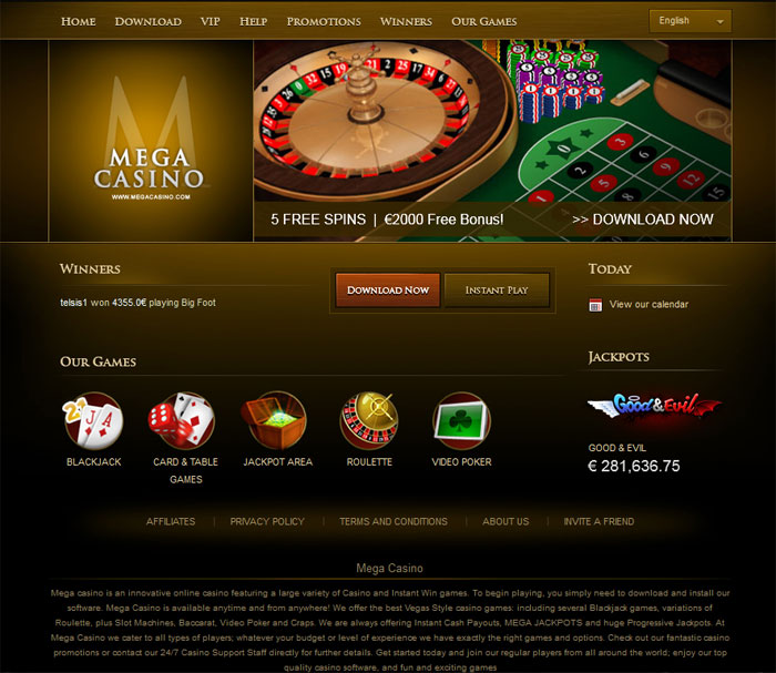 mega play casino